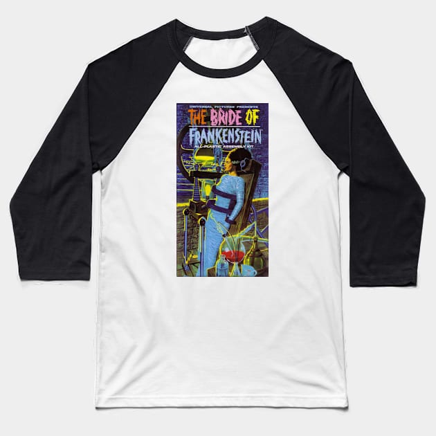 Aurora Monster Model Kit Baseball T-Shirt by DirtyD